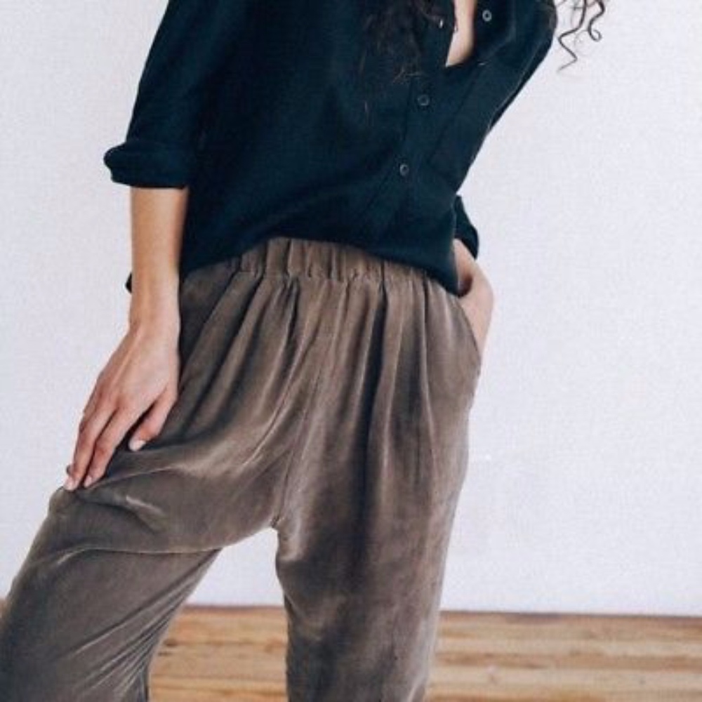 Ozma of California Pleated Drape Pant Cupro XS